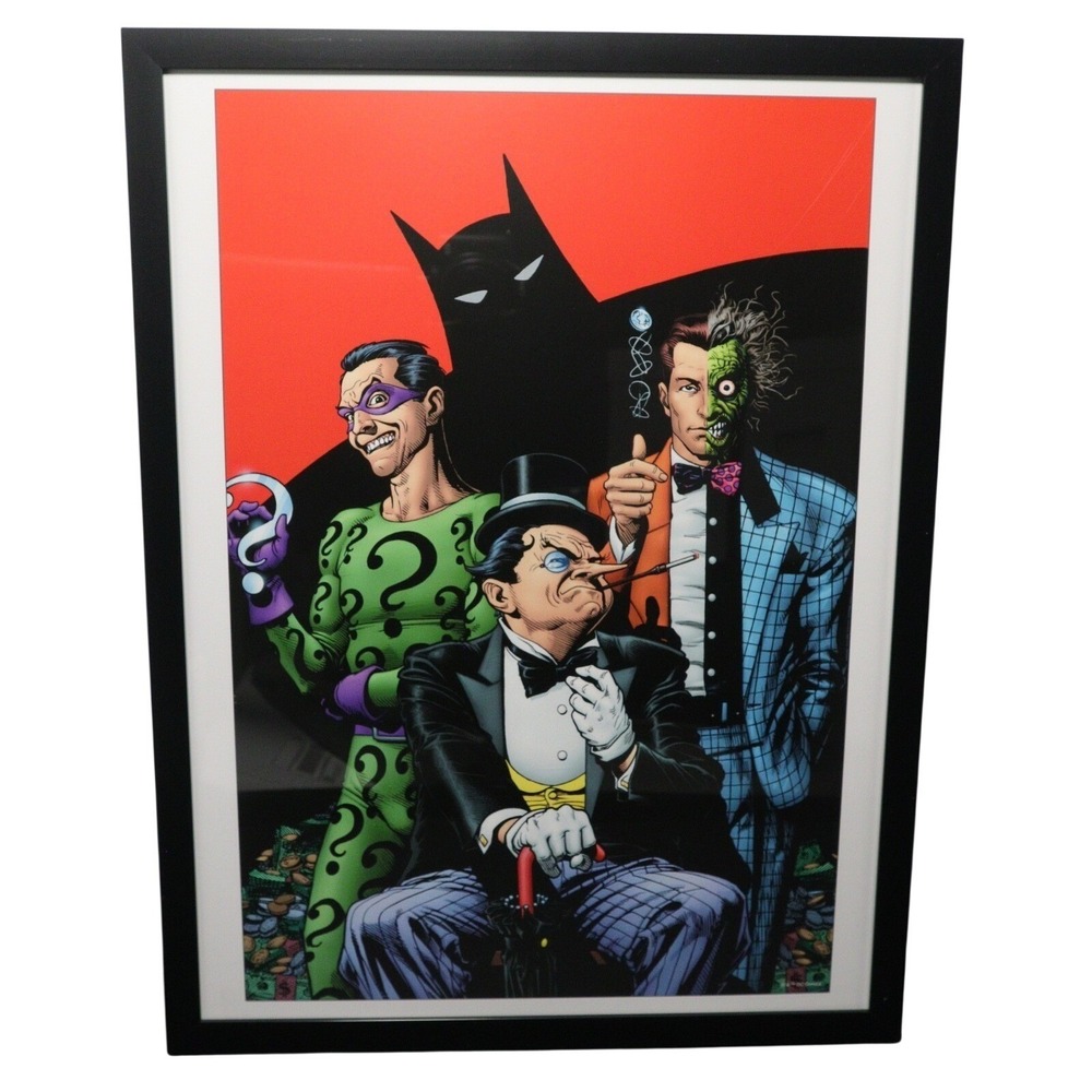 Batman Villains Framed 12x16 Comic Cover Art by Brian‎ Bolland | DC Comics